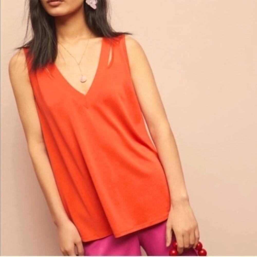 NWT Sunday in Brooklyn soft stretch modal blend cutout tank top S